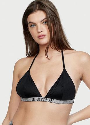 Купальник со стразами victoria's secret bikini shine strap triangle оригинал8 фото