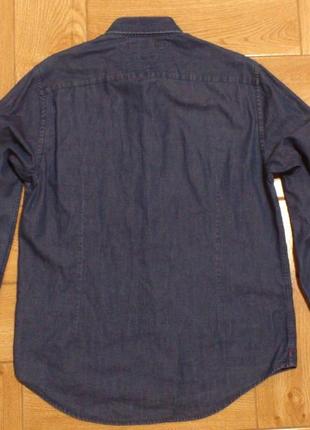 Рубашка джинсовая мужская томми хилфигер сорочка чоловіча джинсова tommy hilfiger р.l🇨🇳3 фото