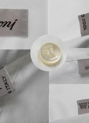 Brioni&nbsp; white shirt&nbsp;&nbsp;мужская рубашка10 фото