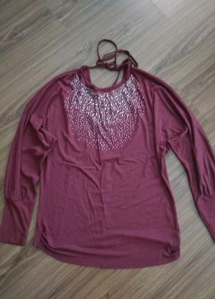 Трикотажная кофта- блузка