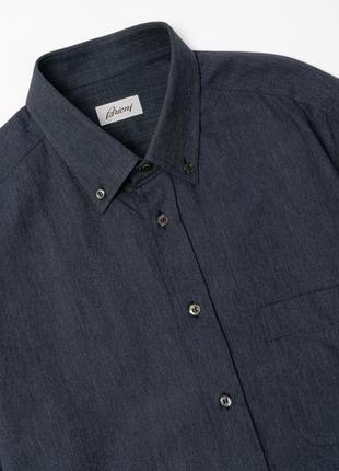 Brioni navy shirt  чоловіча сорочка3 фото