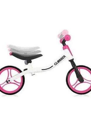 Біговел globber go bike, білий-рожевий (5426981)4 фото