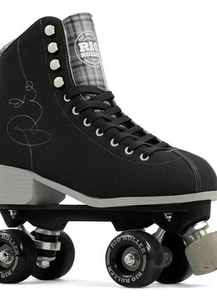 Ролики rio roller signature black (черный, 37)