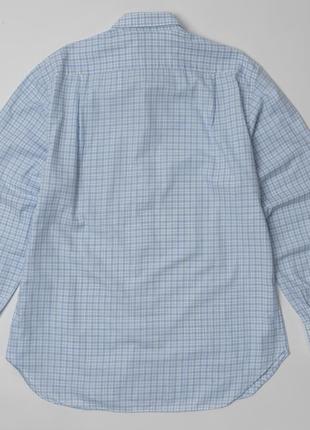 Brioni&nbsp; blue check shirt&nbsp;&nbsp;мужская рубашка5 фото