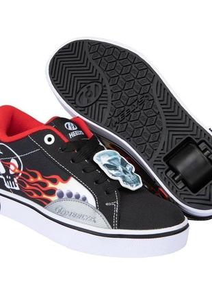 Роликовые кроссовки heelys x hot wheels fire cb hes10487 black red (35)