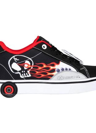 Роликовые кроссовки heelys x hot wheels fire cb hes10487 black red (35)3 фото