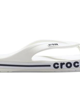 Вьетнамки crocs bayaband flip m5w7-37-24 см white / navy 205393-w