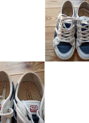 38р/25 класні шкіряні білі кеди viscaр 👟, кросівки.