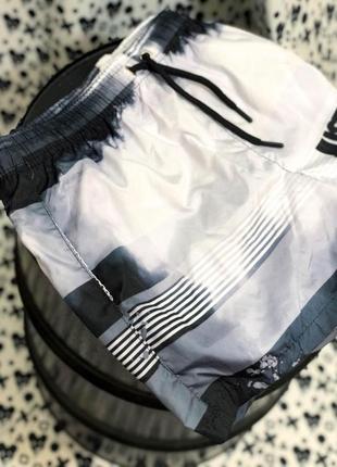Пляжные шорты мужские nike черно-белый для купания2 фото