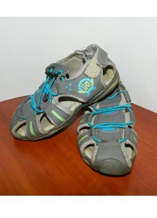 Р. 30 босоніжки, сандалі сірі дитячі з закритими носочками на хлопчика