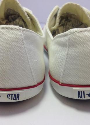 Converse all star белые гибкие 22.5-23 см5 фото