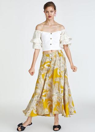 Длинная юбка в цветы