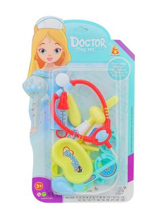 Іграшковий набір юного лікаря 2021-10-11, стетоскоп, аксесуари (бірюзовий) від lamatoys