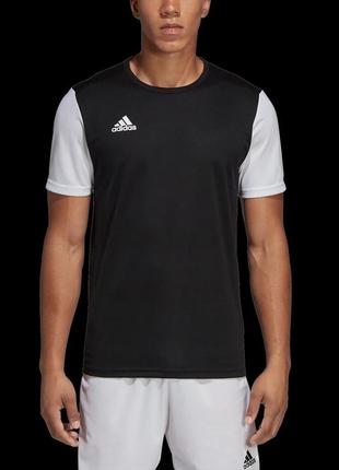 Спортивная футболка adidas estro 19 jersey aeroready t-shirt black/white