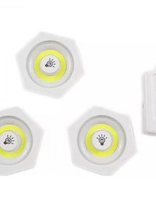 Комплект led светильников с пультом управления led light with remote control set romb 3шт