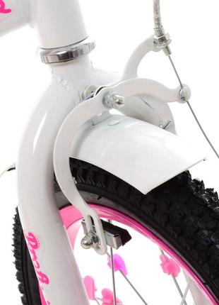 Велосипед детский prof1 y1494 14 дюймов, розовый от lamatoys5 фото