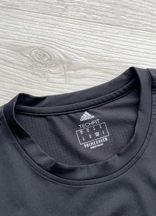 Компрессионная футболка, термо adidas performance techfit primegreen compression t-shirt black8 фото