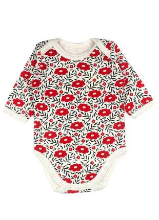 Боді дитячий з квітами tm mishka