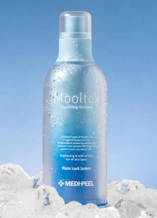 Киснева аква-есенція medi-peel aqua mooltox sparkling essence 100ml1 фото