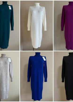 Стильне, затишне,базове тепле плаття-светр, з кашеміром2 фото