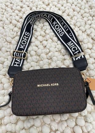 Сумка кросс боди michael kors snapshot brown