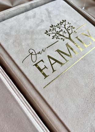Комплект сімейного фотоальбому на 200 фото+коробка