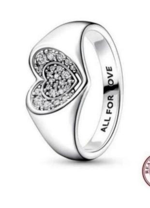 Кольцо кольцо серебро silver_pandora original allfor love