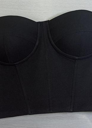 Корсет женский , черный корсет классический под пиджак