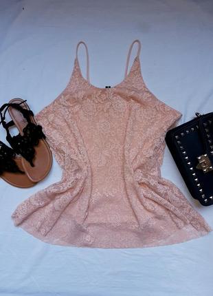 Майка ажурна вільного крою трапецією👍