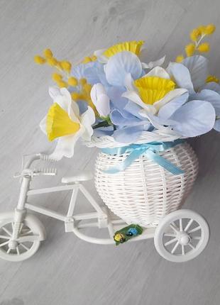 Декоративный велосипед. сувенир, интерьерная композиция.1 фото