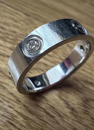 Каблучка стильна, без 1 камінчика