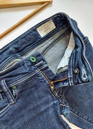 Женские темно-синие укороченные джинсы с низкой посадкой от бренда diesel matic2 фото