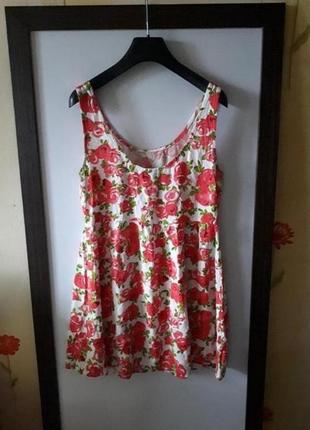Літній сарафан сукню в квітковий принт h&m1 фото