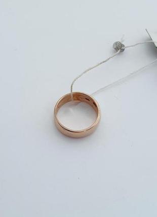 Серебряное обручальное кольцо 925 проба позолота 16,17 размер2 фото