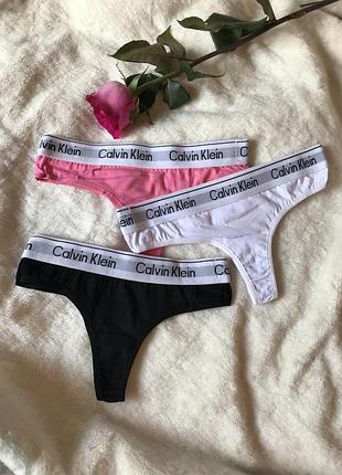 Набор стрингов трусиков calvin klein