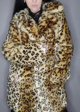 Розпродаж!!! шубка в лео-принт