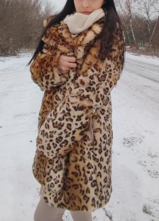 Розпродаж!!! шубка в лео-принт