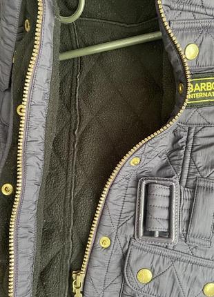 Детская демисезонная куртка на флисе barbour7 фото