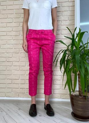 Розовые брюки катоновые