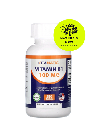 Vitamatic вітамін В1 тіамін 100 мг — 250 таблеток/сша