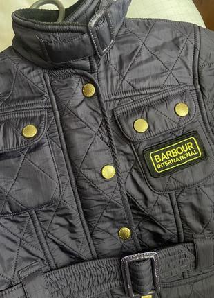 Демисезонна куртка на флісі barbour3 фото