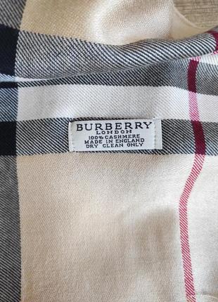 Кашеміровий шарф палантин burberry7 фото