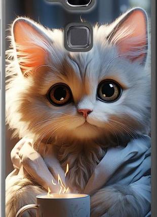 Чехол на huawei ascend mate 7 white cat "5646u-140-10746"