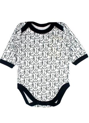 Боді дитячий білий з котиками tm mishka