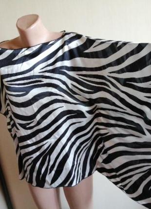 Блуза зебра атлас2 фото