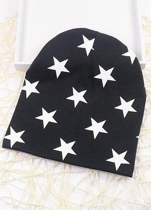 Трикотажная двухслойная шапочка для мальчика