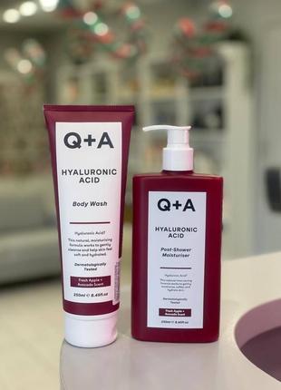 Очищающий гель для тела с гиалуроновой кислотой q+a hyaluronic acid body wash 250 мл2 фото