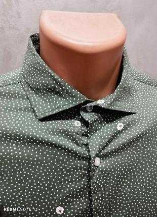 Идеального британского стиля качественная рубашка в принт бренда riley3 фото