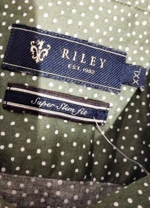 Идеального британского стиля качественная рубашка в принт бренда riley4 фото