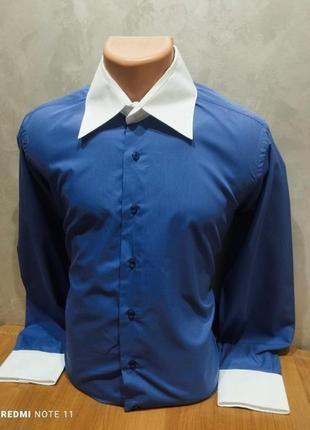 Эффектная хлопковая рубашка популярной торговой марки мужских рубашек giacomo.2 фото